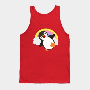 Cute Penguin Rainbow Tank Top